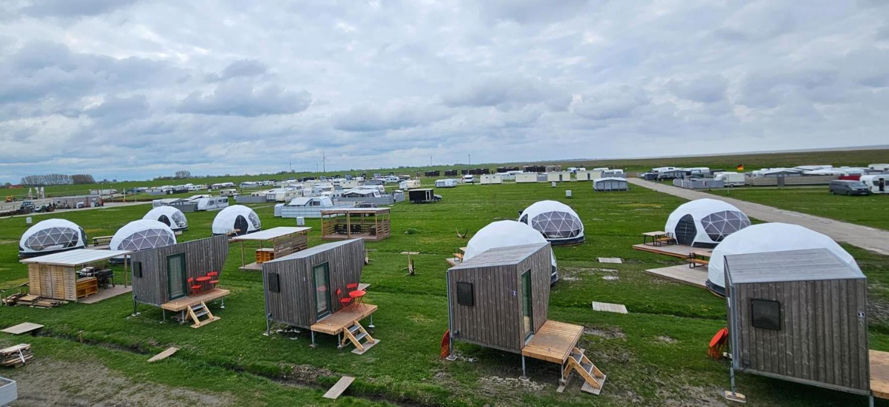 Lodge Camp Harlesiel direkt am Wattenmeer Wittmund Exterior foto